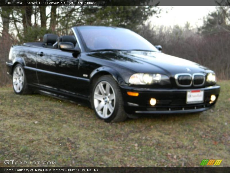 Jet Black / Black 2002 BMW 3 Series 325i Convertible