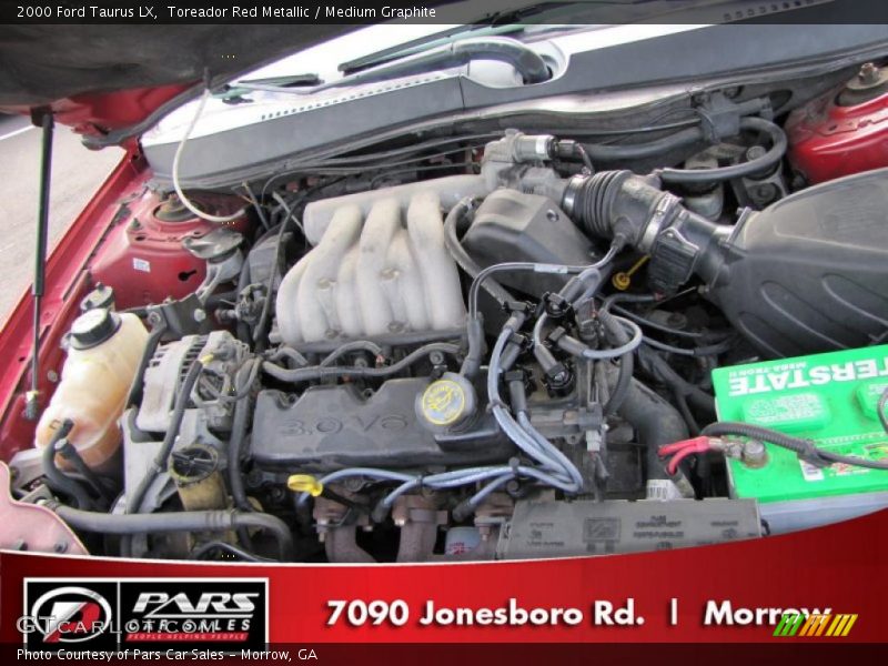 Toreador Red Metallic / Medium Graphite 2000 Ford Taurus LX