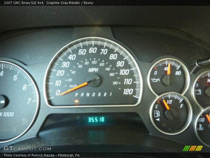 Graphite Gray Metallic / Ebony 2007 GMC Envoy SLE 4x4