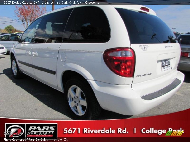 Stone White / Dark Khaki/Light Graystone 2005 Dodge Caravan SXT