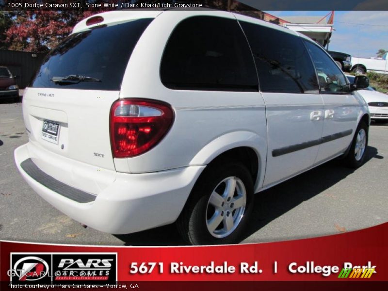 Stone White / Dark Khaki/Light Graystone 2005 Dodge Caravan SXT