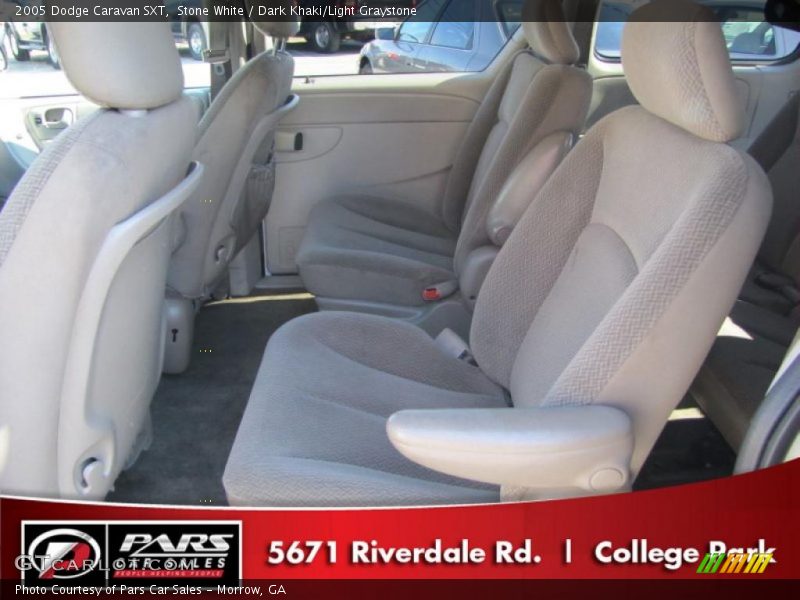 Stone White / Dark Khaki/Light Graystone 2005 Dodge Caravan SXT