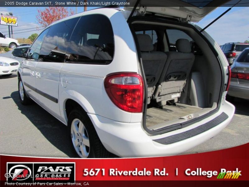 Stone White / Dark Khaki/Light Graystone 2005 Dodge Caravan SXT