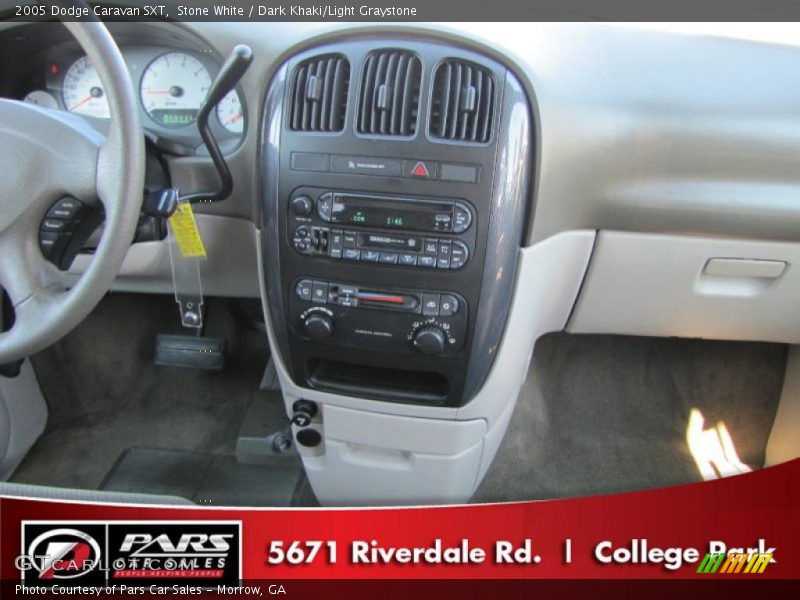 Stone White / Dark Khaki/Light Graystone 2005 Dodge Caravan SXT