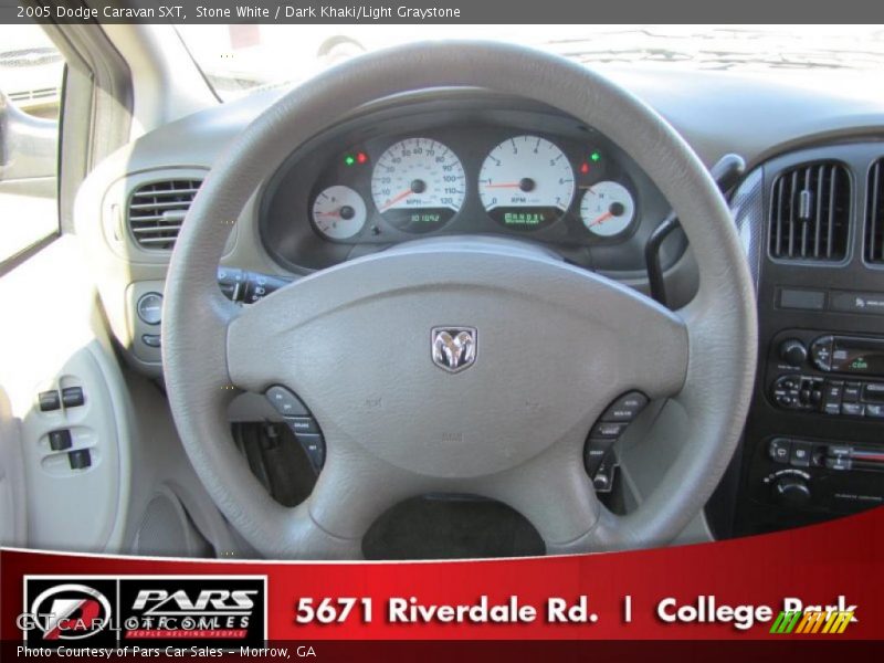 Stone White / Dark Khaki/Light Graystone 2005 Dodge Caravan SXT
