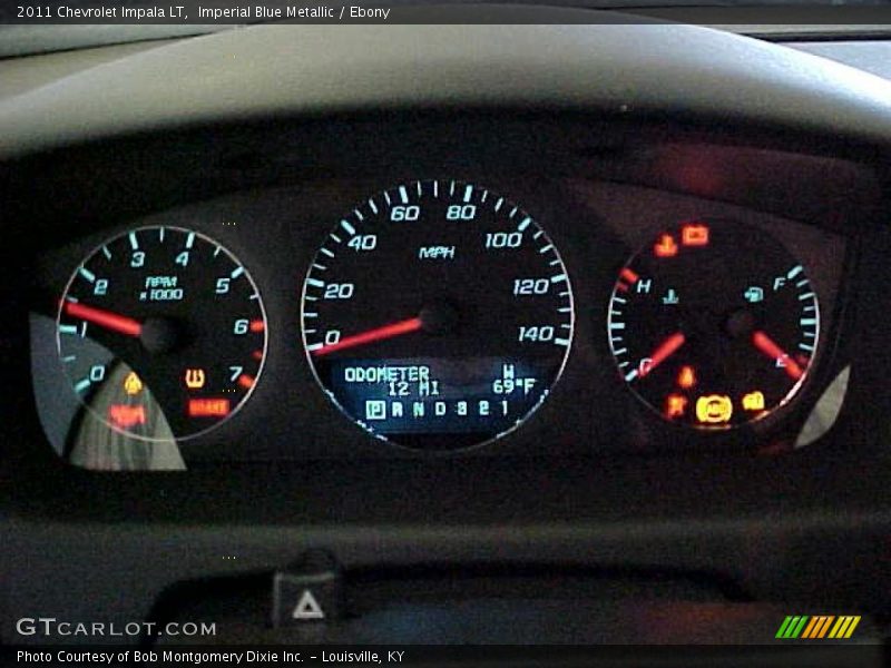 Imperial Blue Metallic / Ebony 2011 Chevrolet Impala LT