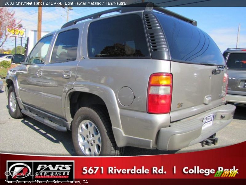 Light Pewter Metallic / Tan/Neutral 2003 Chevrolet Tahoe Z71 4x4