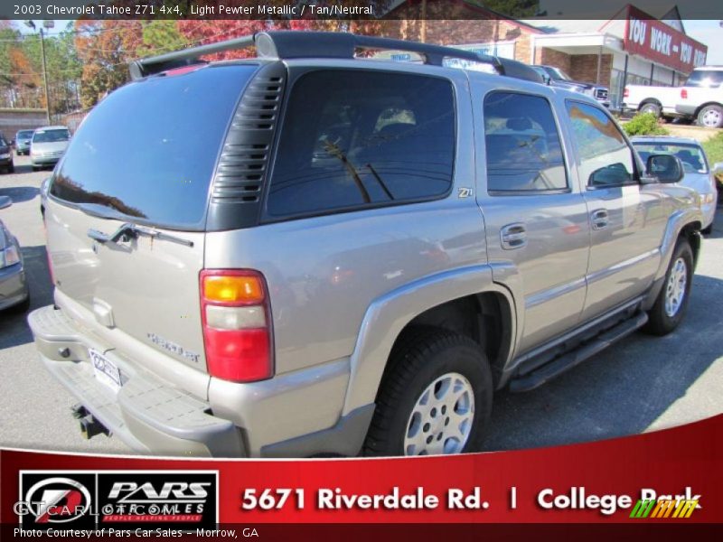 Light Pewter Metallic / Tan/Neutral 2003 Chevrolet Tahoe Z71 4x4