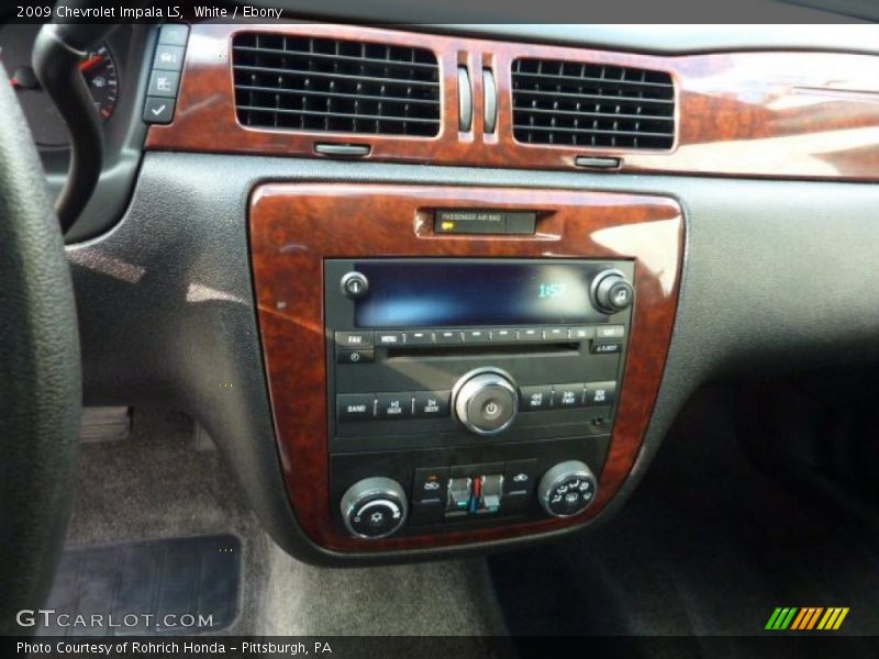 White / Ebony 2009 Chevrolet Impala LS