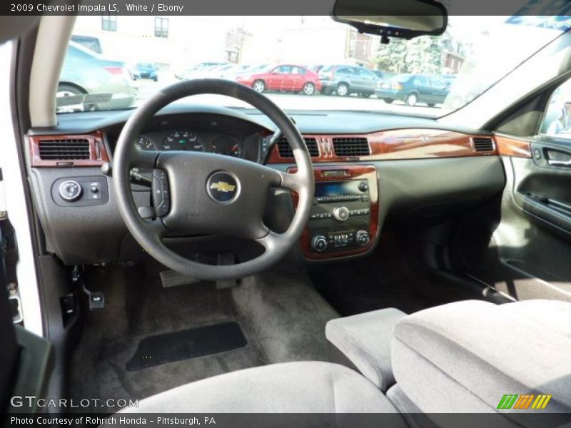 White / Ebony 2009 Chevrolet Impala LS
