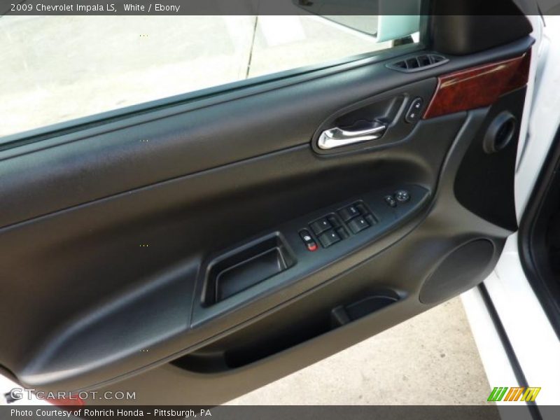 White / Ebony 2009 Chevrolet Impala LS