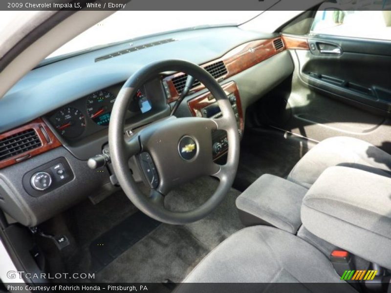White / Ebony 2009 Chevrolet Impala LS