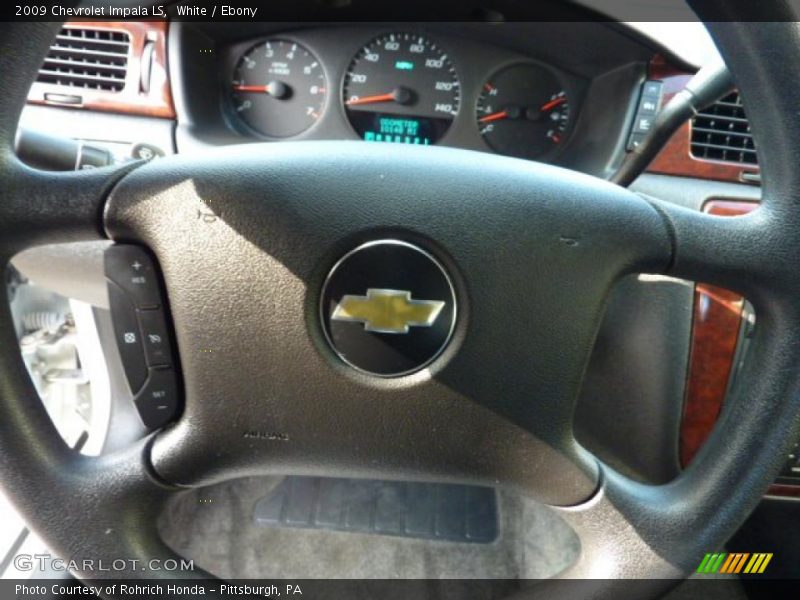 White / Ebony 2009 Chevrolet Impala LS