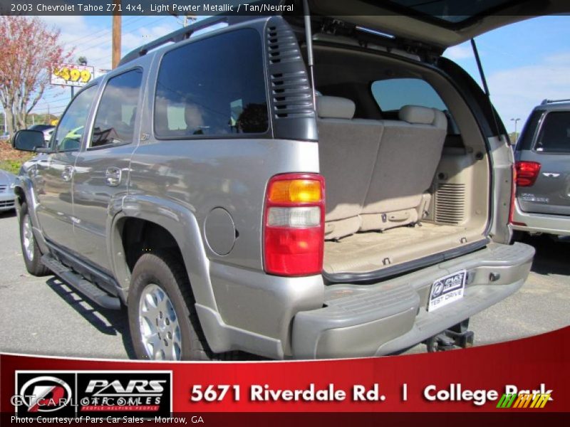Light Pewter Metallic / Tan/Neutral 2003 Chevrolet Tahoe Z71 4x4