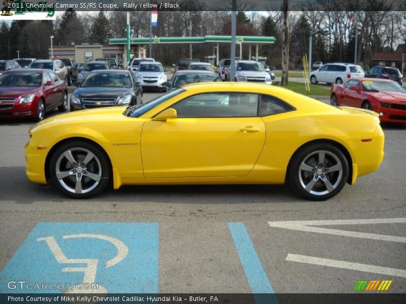 Rally Yellow / Black 2011 Chevrolet Camaro SS/RS Coupe