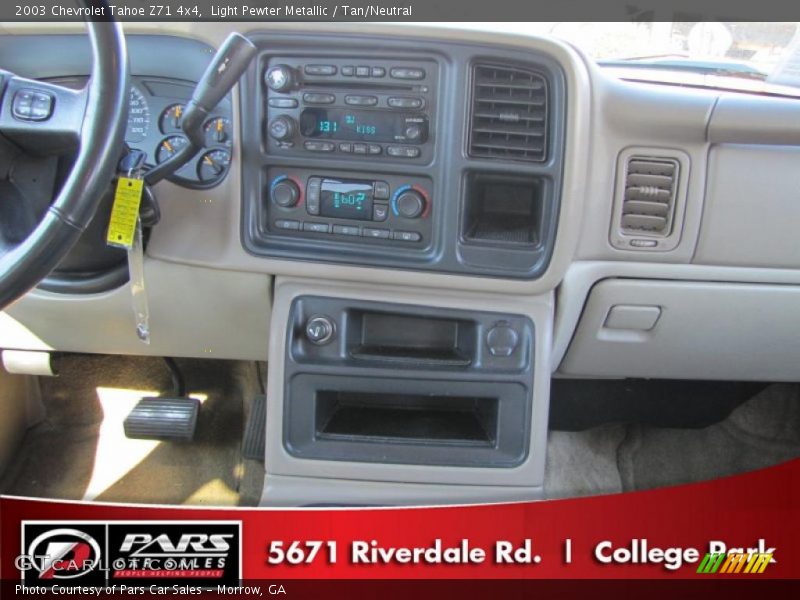 Light Pewter Metallic / Tan/Neutral 2003 Chevrolet Tahoe Z71 4x4