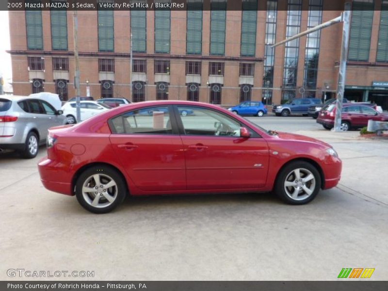 Velocity Red Mica / Black/Red 2005 Mazda MAZDA3 s Sedan
