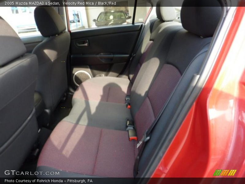 Velocity Red Mica / Black/Red 2005 Mazda MAZDA3 s Sedan