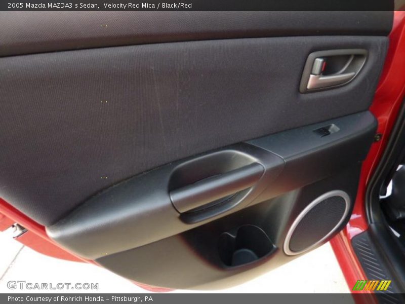Velocity Red Mica / Black/Red 2005 Mazda MAZDA3 s Sedan