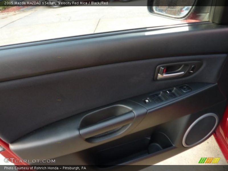 Velocity Red Mica / Black/Red 2005 Mazda MAZDA3 s Sedan
