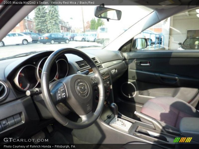 Velocity Red Mica / Black/Red 2005 Mazda MAZDA3 s Sedan
