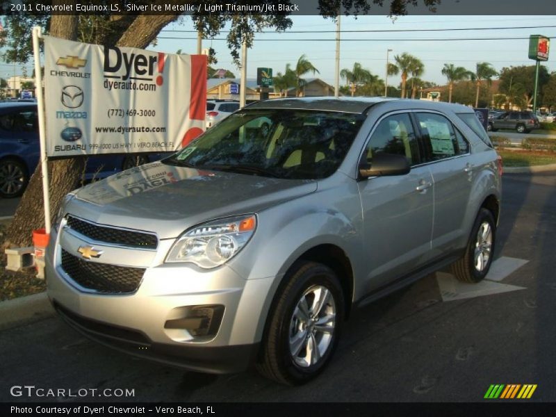 Silver Ice Metallic / Light Titanium/Jet Black 2011 Chevrolet Equinox LS