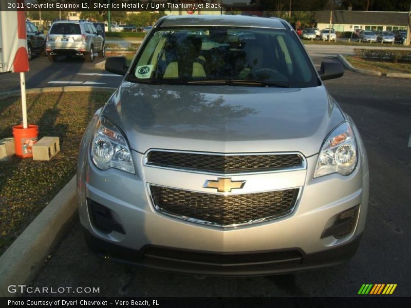 Silver Ice Metallic / Light Titanium/Jet Black 2011 Chevrolet Equinox LS