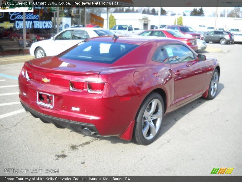 Red Jewel Metallic / Beige 2011 Chevrolet Camaro SS/RS Coupe