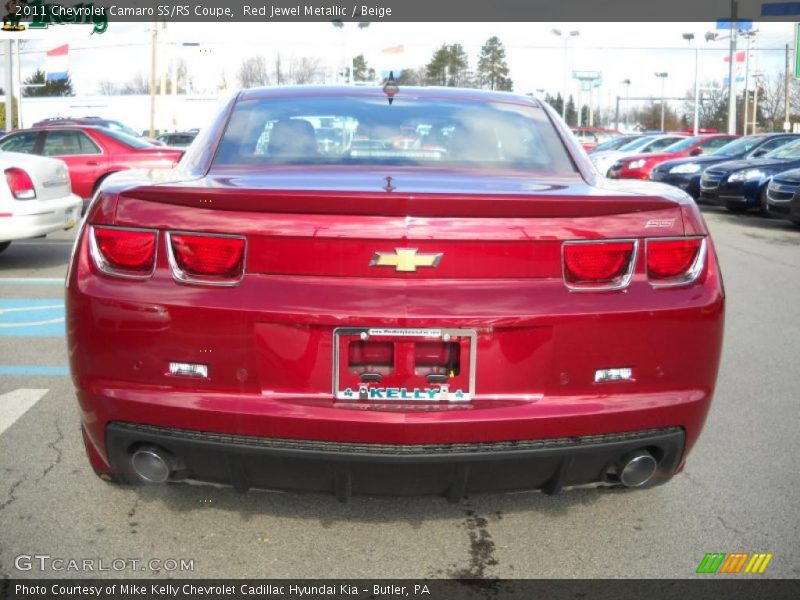 Red Jewel Metallic / Beige 2011 Chevrolet Camaro SS/RS Coupe
