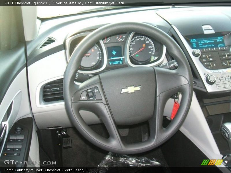 Silver Ice Metallic / Light Titanium/Jet Black 2011 Chevrolet Equinox LS
