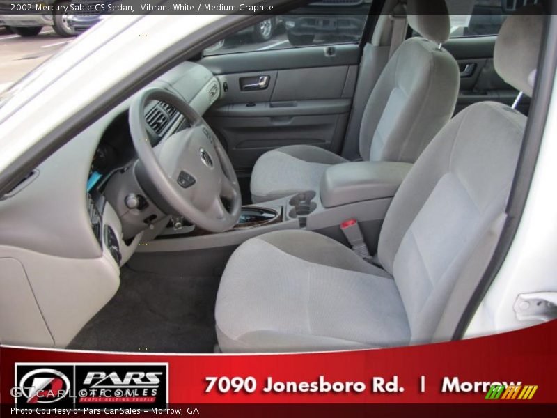 Vibrant White / Medium Graphite 2002 Mercury Sable GS Sedan