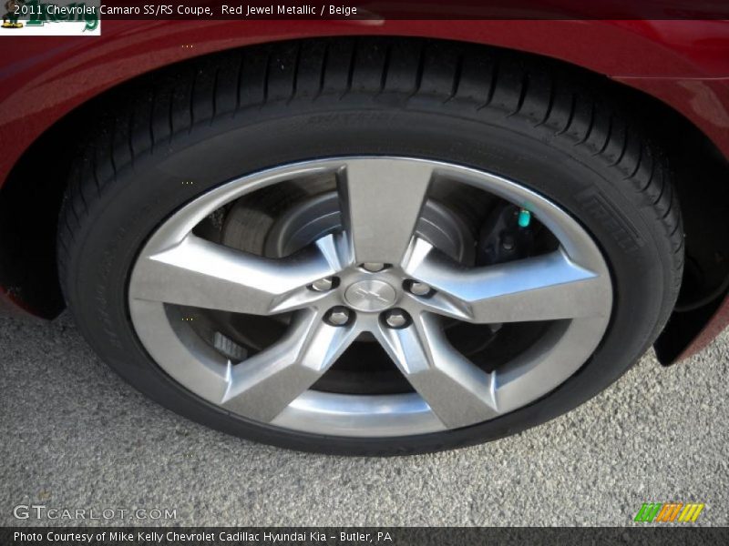 Red Jewel Metallic / Beige 2011 Chevrolet Camaro SS/RS Coupe