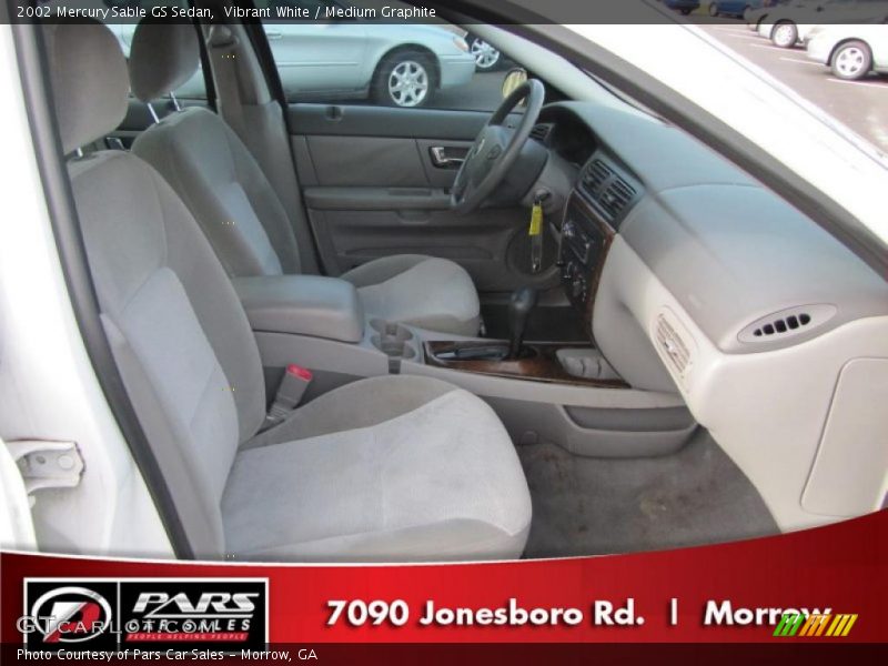 Vibrant White / Medium Graphite 2002 Mercury Sable GS Sedan