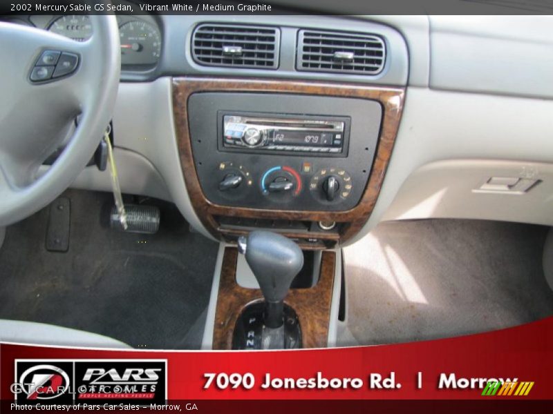 Vibrant White / Medium Graphite 2002 Mercury Sable GS Sedan
