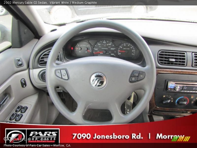 Vibrant White / Medium Graphite 2002 Mercury Sable GS Sedan