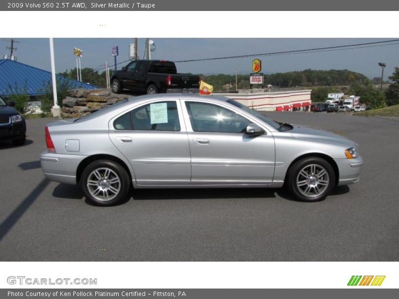 Silver Metallic / Taupe 2009 Volvo S60 2.5T AWD
