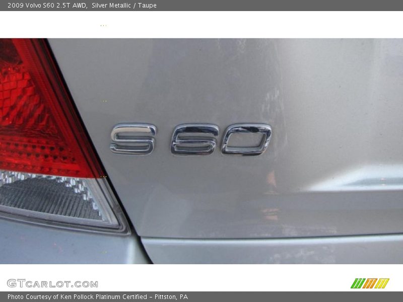 Silver Metallic / Taupe 2009 Volvo S60 2.5T AWD