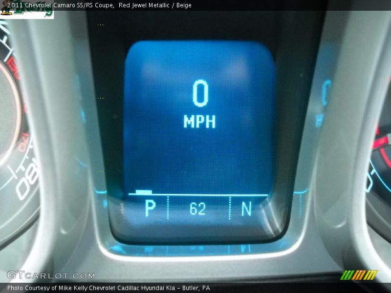 Red Jewel Metallic / Beige 2011 Chevrolet Camaro SS/RS Coupe