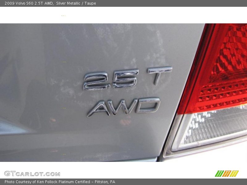 Silver Metallic / Taupe 2009 Volvo S60 2.5T AWD