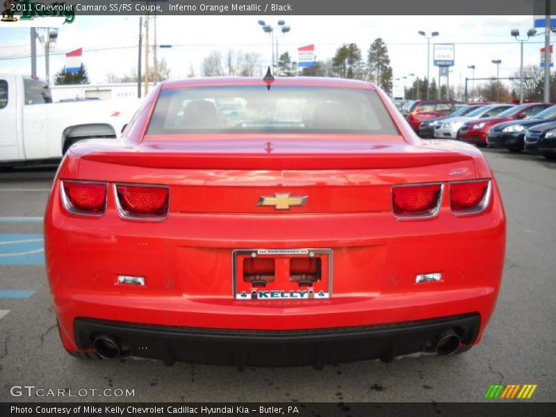 Inferno Orange Metallic / Black 2011 Chevrolet Camaro SS/RS Coupe