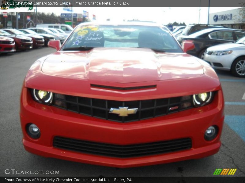 Inferno Orange Metallic / Black 2011 Chevrolet Camaro SS/RS Coupe