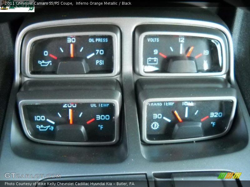 Inferno Orange Metallic / Black 2011 Chevrolet Camaro SS/RS Coupe