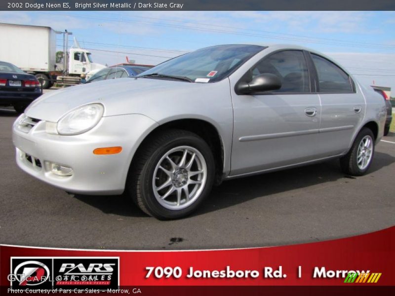 Bright Silver Metallic / Dark Slate Gray 2002 Dodge Neon ES