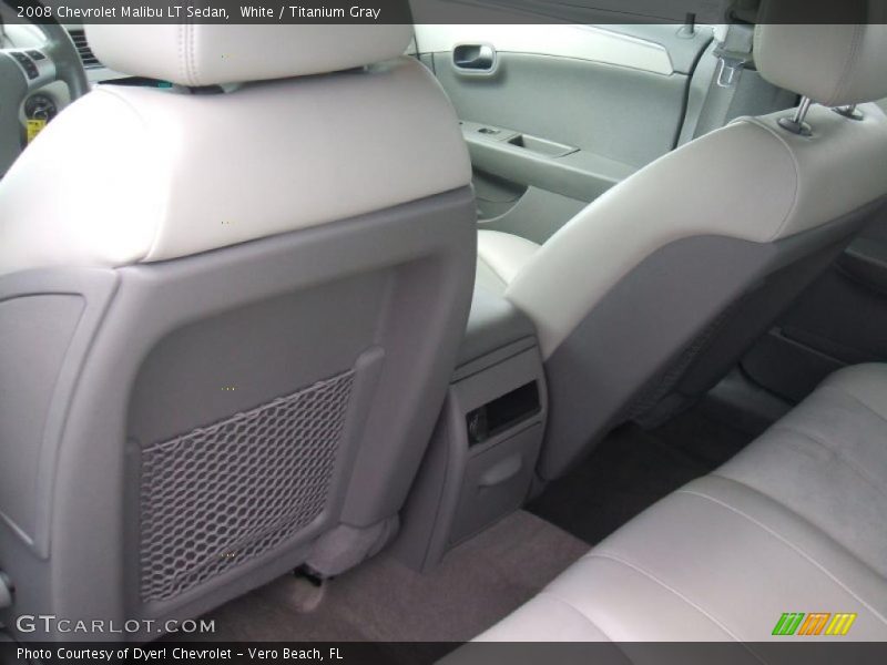 White / Titanium Gray 2008 Chevrolet Malibu LT Sedan
