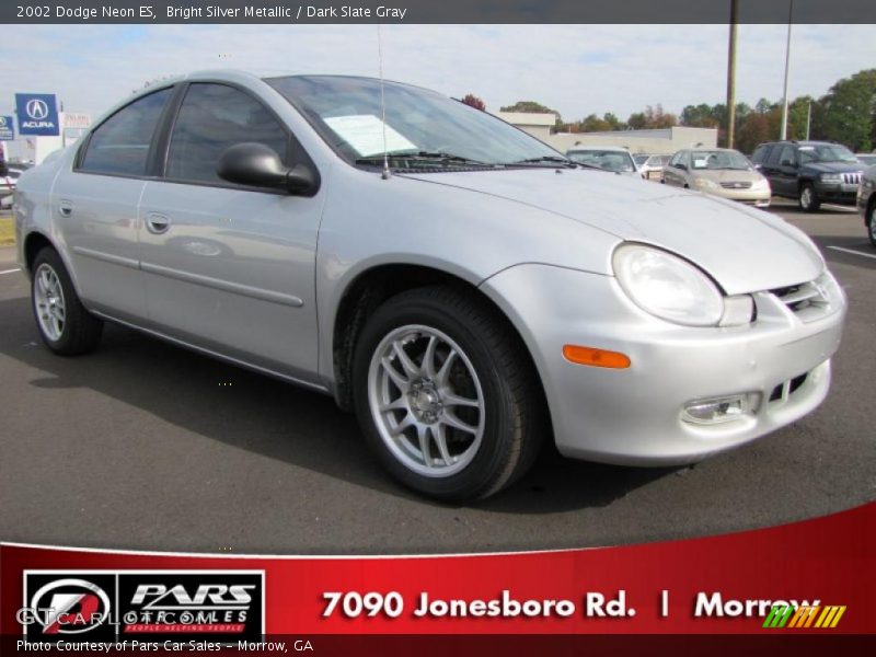 Bright Silver Metallic / Dark Slate Gray 2002 Dodge Neon ES