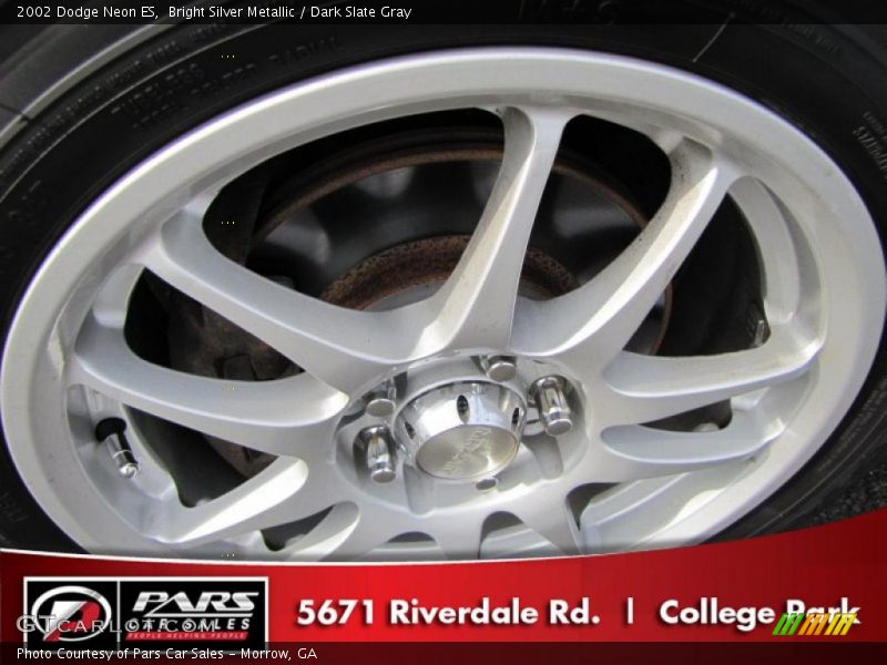 Bright Silver Metallic / Dark Slate Gray 2002 Dodge Neon ES