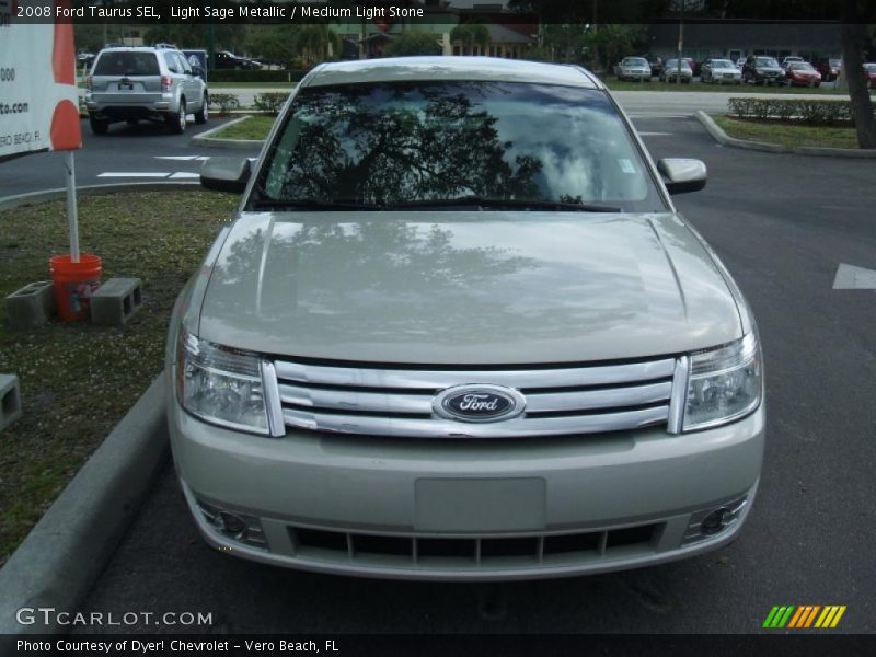 Light Sage Metallic / Medium Light Stone 2008 Ford Taurus SEL