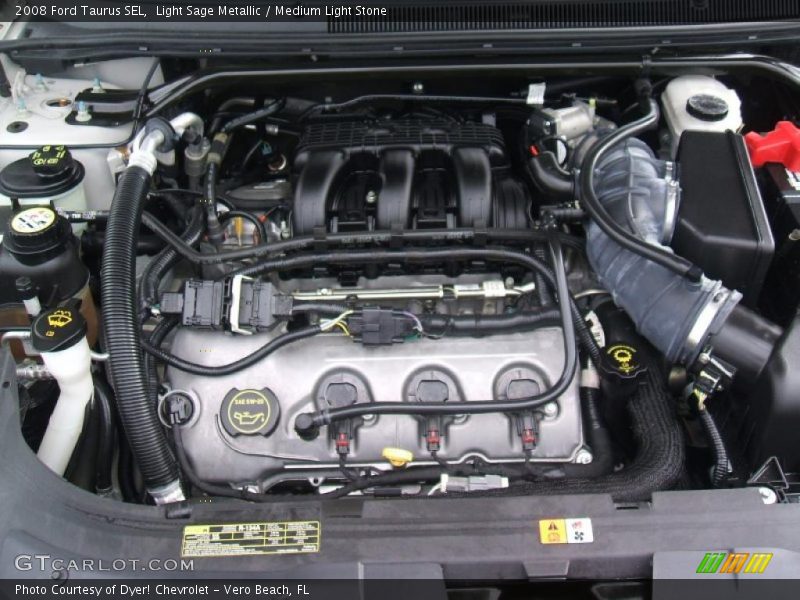 Light Sage Metallic / Medium Light Stone 2008 Ford Taurus SEL