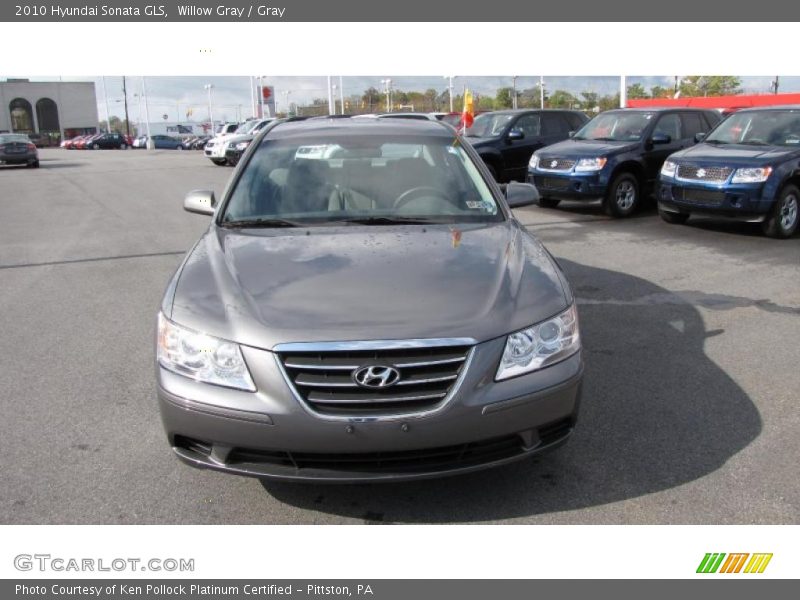 Willow Gray / Gray 2010 Hyundai Sonata GLS