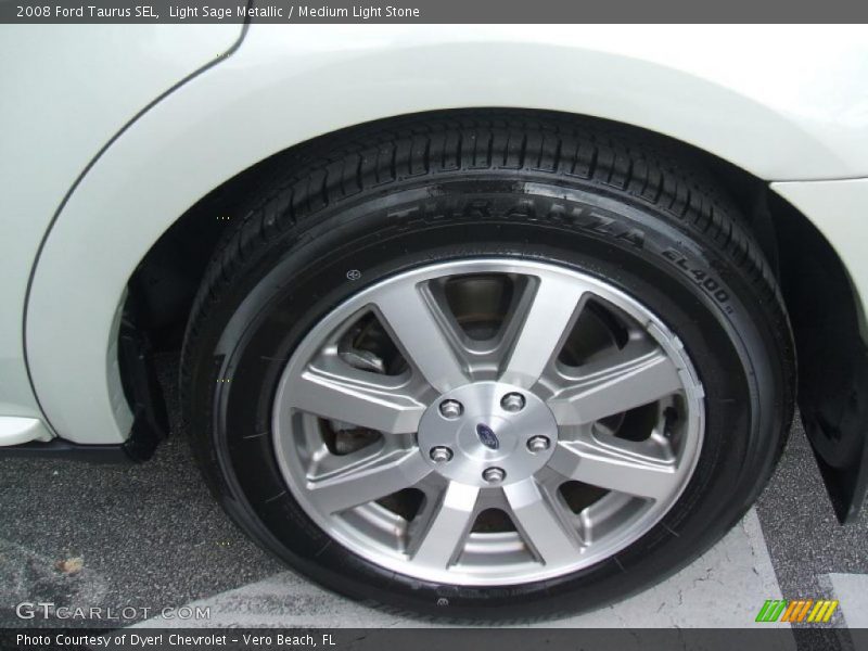Light Sage Metallic / Medium Light Stone 2008 Ford Taurus SEL